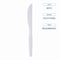 Boardwalk Mediumweight Polystyrene Cutlery, Knife, White, PK1000 BWK KNIFEMWPS - alternate 9